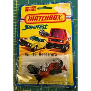 RARE Matchbox Superfast Red No.18 Hondarora DEN6013